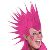 Adults Hot Pink Mohawk Wig