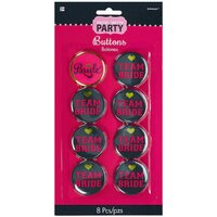 Team Bride Badges - 8 pk