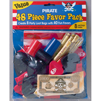 Pirate Party Mega Mix Favour Pack - 48pcs