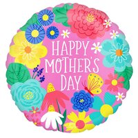 Standard Pink Floral Mothers Day Balloon