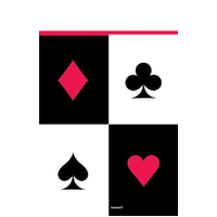 Casino Place Your Bets Plastic Tablecover (137x243cm)