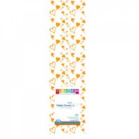 Gold Hearts Table Roll 30m