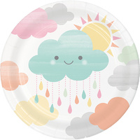 Sunshine Baby Showers Paper Plate (18cm) - Pk 8