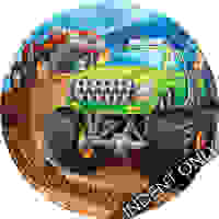 Monster Truck Rally 7" Lunch Plate - Pk 8