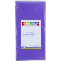 Purple Plastic Rectangle Tablecover (137x274cm)