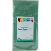 Hunter Green Rectangle Plastic Tablecover (137x274cm)