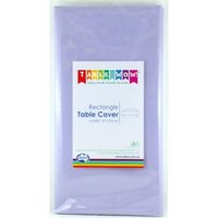 Lavender Purple Rectangle Plastic Tablecover (137x274cm)