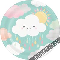 Sunshine Baby Shower 9" Dinner Plates - Pk 8