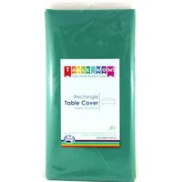 Green Plastic Rectangle Tablecover (137x274cm)