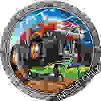 Monster Truck Rally 9" Lunch Plate - Pk 8