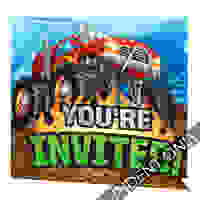 Monster Truck Rally Gatefold Invites - Pk 8