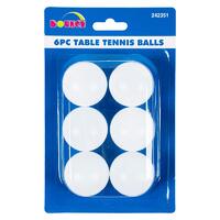 Table Tennis/Ping Pong Balls - Pk 6