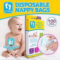 Scented Disposable Nappy Bag - Pk 100