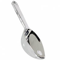 Metallic Silver Plastic Lolly Scoop