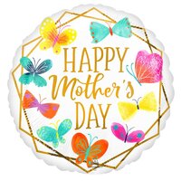 Happy Mother's Day Butterfly Foil Balloon 17"