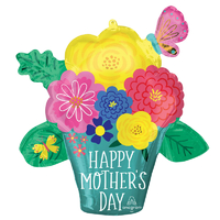 Happy Mother's Day Supershape Foil Balloon - 66cmx66cm