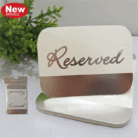 Reserved Silver Placecards - Pk 20**