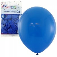 Standard Royal Blue 30cm Latex Balloons - Pk 25