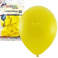 Standard Yellow 30cm Latex Balloons - Pk 25