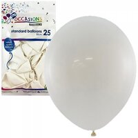 Standard White Latex Balloons (30cm) - Pk 25