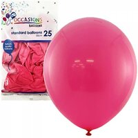 Standard Fuchsia 30cm Latex Balloons - Pk 25