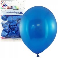 Metallic Blue 30cm Latex Balloons - Pk 25