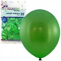 Metallic Lime 30cm Latex Balloons - Pk 25