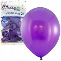 Metallic Purple 30cm Latex Balloons - Pk 25