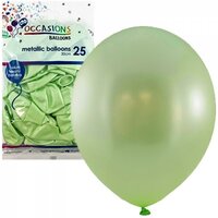 Metallic Mint 30cm Latex Balloons - Pk 25