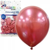 Chrome Pink 30cm Latex Balloons - Pk 6