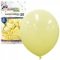 Macaron Lemon 30cm Latex Balloons - Pk 25