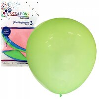 Giant Economy 90cm Balloons - Pk 3 (Assorted Colours)