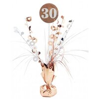 30th Rose Gold Centrepiece & Balloon Weight