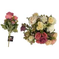 Artificial Flower Bunch - Assorted Colours