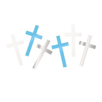 Blue Cross Foil Confetti 14.1g