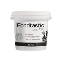 Fondtastic Ready To Use Gum Paste Black 8oz