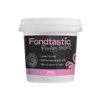 Fondtastic Vanilla Flavoured Fondant Pink 8oz/226g 