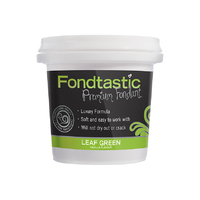 Fondtastic Vanilla Flavoured Fondant Leaf Green 8oz/226g