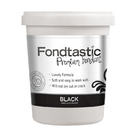 Fondtastic Vanilla Flavoured Fondant Black 2lb/908g