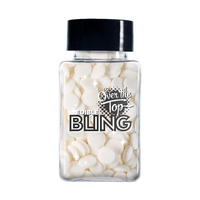Over The Top Edible Bling White Confetti 55g
