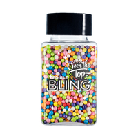 Over The Top Edible Bling Sprinkles - Rainbow 60g