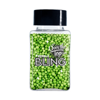 Over The Top Edible Bling Sprinkles - Green 60g