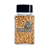 Over The Top Edible Bling Sanding Sugar - Pearl Gold 80g