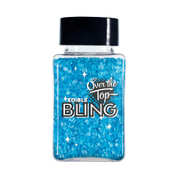 Over The Top Edible Bling Sanding Sugar - Blue 80g
