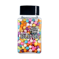 Over The Top Edible Bling Rainbow Pearls 70g