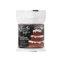 Over the Top Warm Brown Premium Fondant 250gm-GST FREE