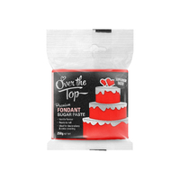 Over the Top Super Red Premium Fondant 250gm-GST FREE