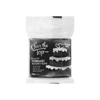 Over the Top Super Black  Premium Fondant 250gm-GST FREE