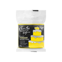 Over the Top Sun Yellow Premium Fondant 250gm-GST FREE