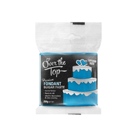 Over the Top Ice Blue Premium Fondant 250gm-GST FREE